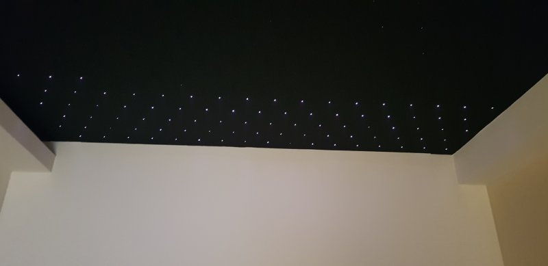 Plafond ciel étoilé en fibre optique
