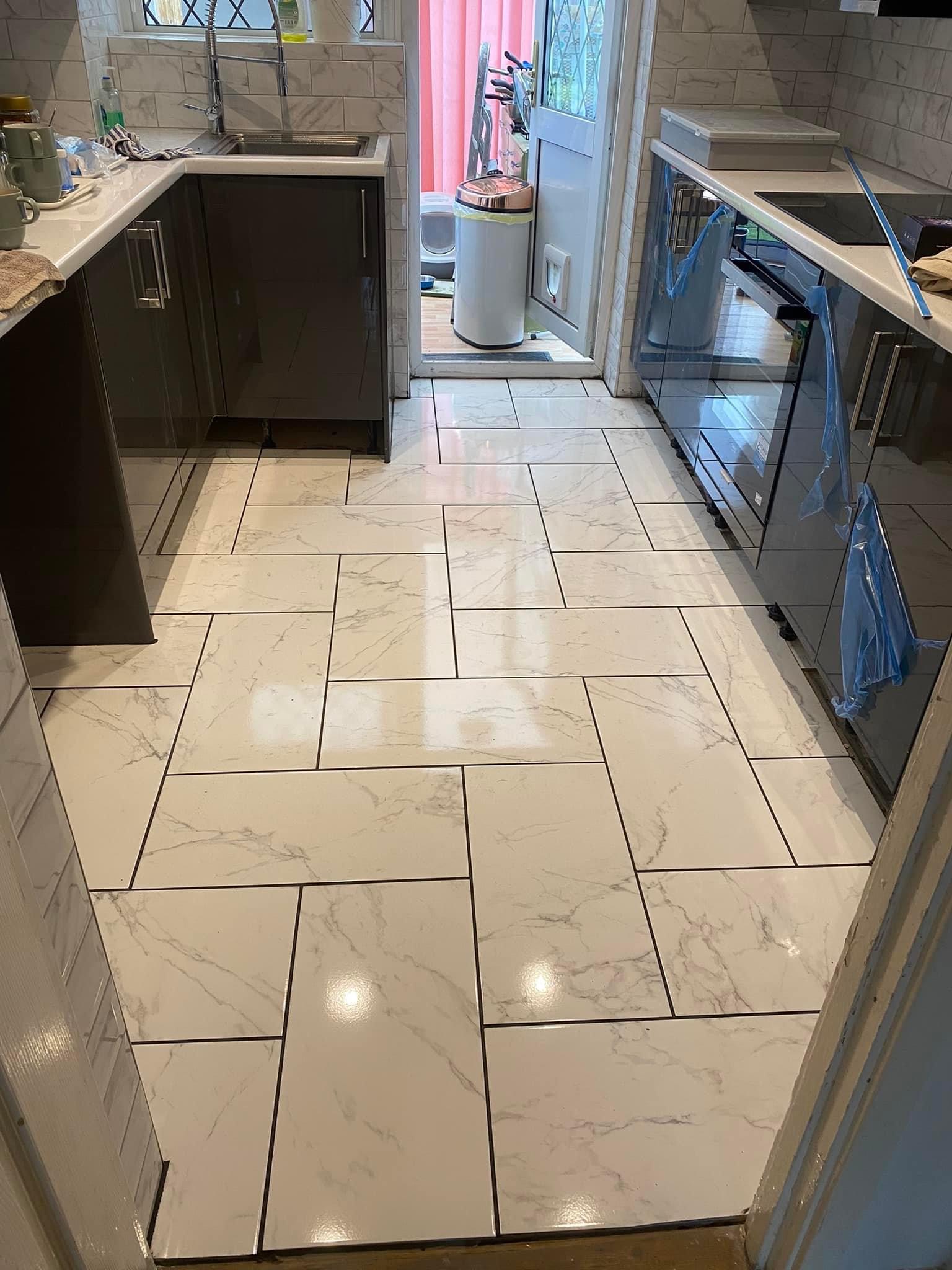 Complete kitchen renovation and floor tiling
